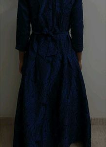 Elegant Royal Blue Ethnic Gown