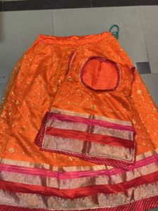 orange new design rajptuo poshak for women