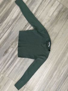 Green Long Sleeve Top