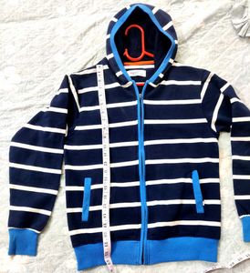 Striped Zip-Up Hoodie