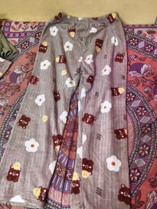 Cozy Bear &amp; Flower Pajama Top