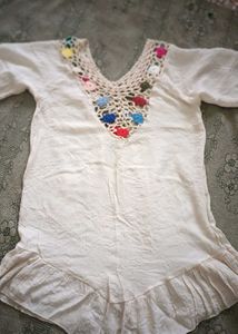 Boho Crochet Tunic Top