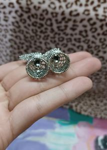 Oxidised Cage Jhumka