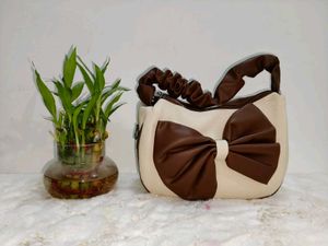 Cute Bow Accent Handbag