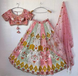 Stunning Embroidered Lehenga Choli Set