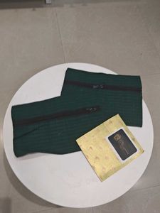 Chic Green Zipper Pouch Set(2)