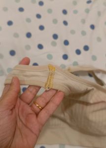 Comfortable Ribbed Front-Button Bra