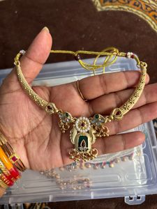 Elegant Gold-Plated Necklace and Earring Set