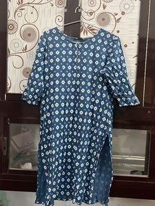 Stylish Blue Printed Kurta