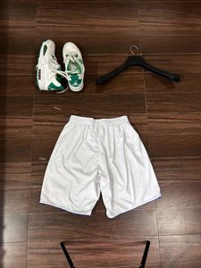 Men's White Athletic Shorts