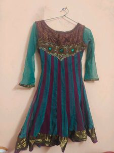 Designer Anarkali Kurta with Embellishments