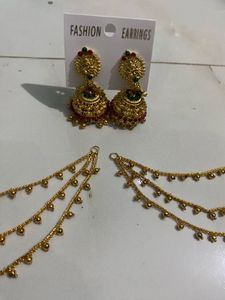 Elegant Gold Chain Ear Cuffs