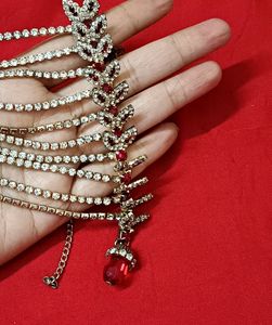 💥Sale, Red Kundan jewellery set