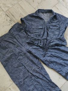 Blue Chambray Co-ord Set