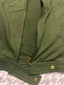 Chic Green Casual Jacket