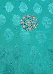 Sea Green Embellished Saree