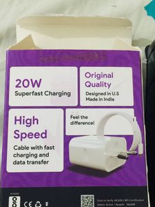 New 20W Travel Charger with Cable