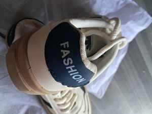 Fashion Sneakers - White &amp; Blue Accents