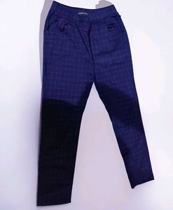 Blue Plaid Trousers