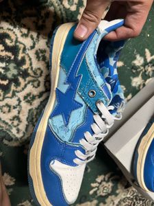 BAPE STA Low Blue Camo Sneakers