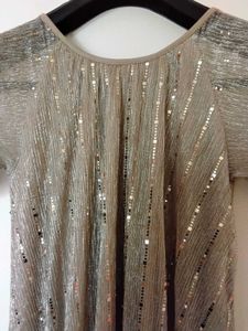 Sparkling Short Sleeve Mini Dress