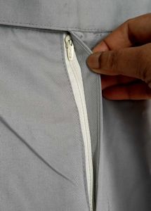Men's Grey Straight Pants