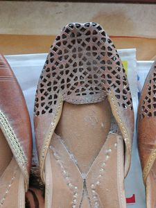 Brown Leather Juttis from Amritsar