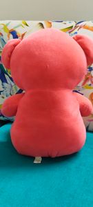 Cute Coral Teddy Bear Plush Toy