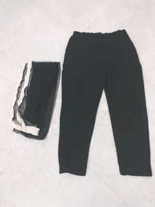 Black Palazzo Pants with Dupatta