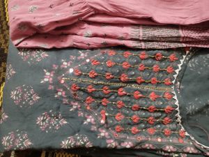Singal Kurta Peach Colour And Kurti An Sarar Set