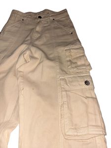 Cream Cargo Pants