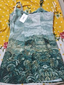 Abstract Print Mini Dress