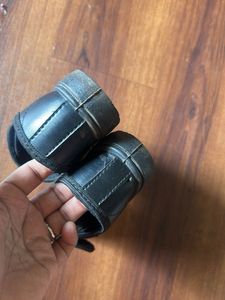 Black school shoes in size 8