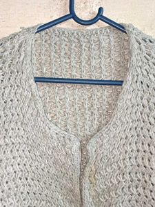 Oversized Winter Fashion Shrug Grey