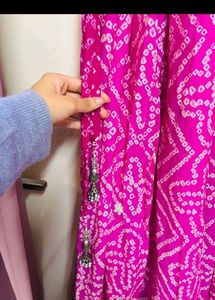 Bandhani Pink Lehenga| XS |