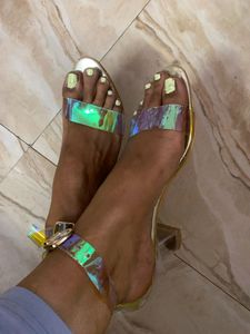 3 Inch Transparent Heel 2 Heel Combo
