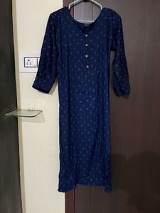Stylish Blue Printed Kurta