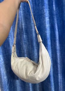 Canvas Moon Shoulder Bag