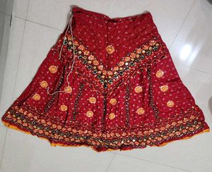 Stunning Red &amp; Yellow Lehenga Choli