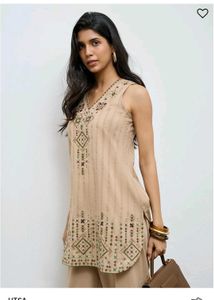 Embroidered Cotton Kurta