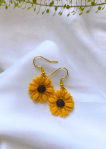 2 Earrings Combo Sunflower & Daisy