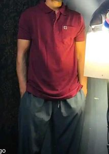 New Men's Maroon Polo T-Shirt
