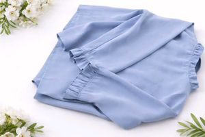 Elegant Sky Blue Embroidered top /seize M / stylis