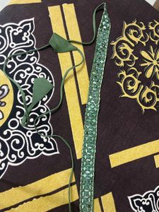 Elegant Green Kurta Set with Mirror Work