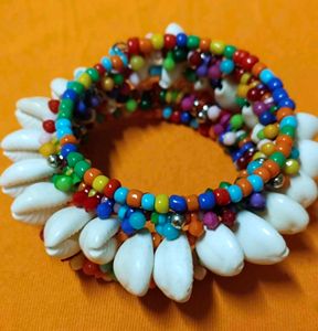 Bohemian Beaded Cowrie Shell Bracelet New