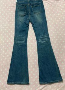 Vintage Flare Jeans with Embellished Belt