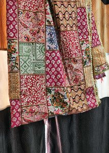 Beautiful Off-White & Pink Patchwork Chaniya Choli