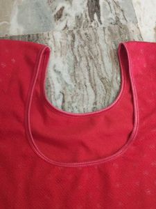 Red Cotton Blouse