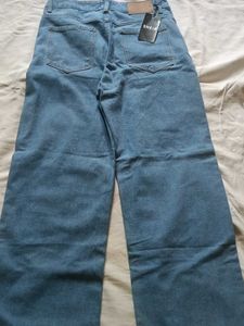 Light Wash Wide Leg Denim Jeans