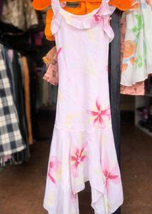 Floral Print Ruffle Dress